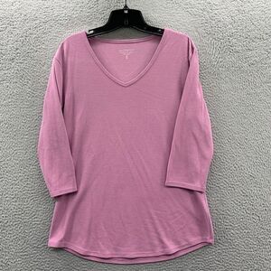 SEG'MENTS Blouse Womens Medium Top Long Sleeve Purple